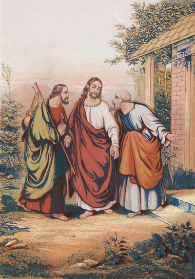 Christus, Johannes und Petrus von English School